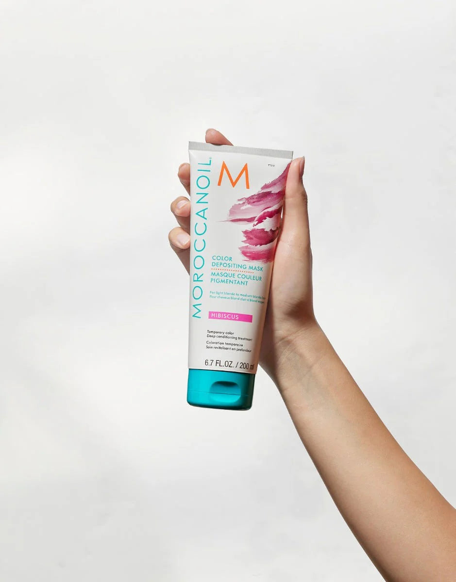 MOROCCANOIL - Color Depositing Mask Hibiscus - barvna maska za lase 200 ml