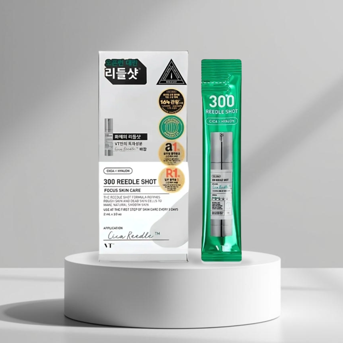 Vt Cosmetics Reedle Shot 300 Microneedle Face Booster 10 x 2ml