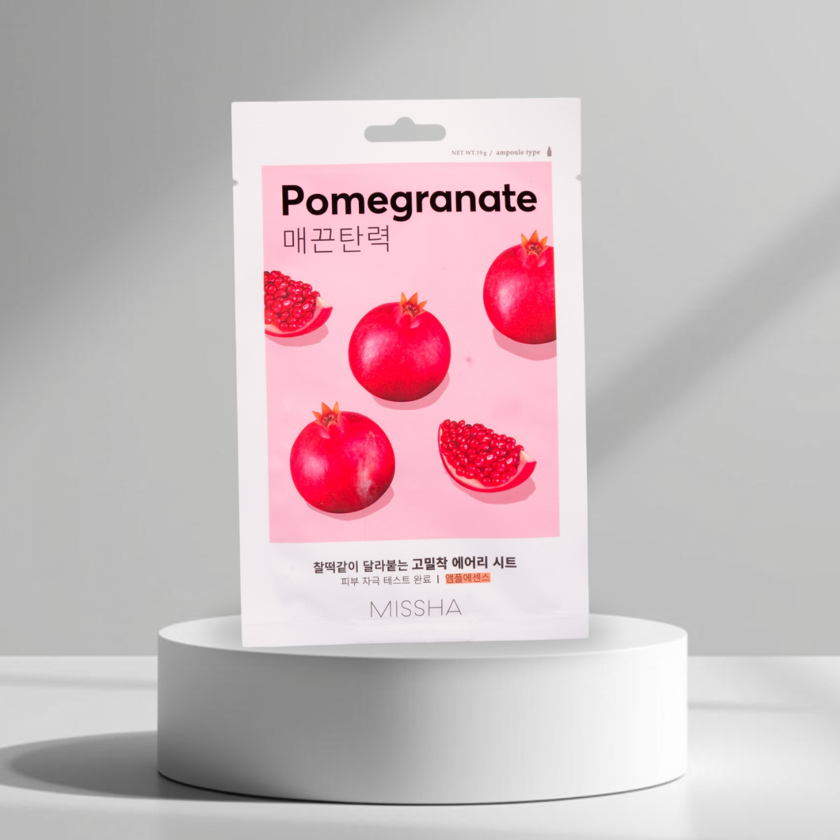 Missha Airy Fit Maska iz platna z izvlečkom granatnega jabolka 19 g