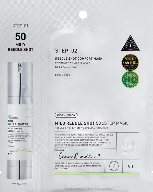 VT Cosmetics Mild Reedle Shot 50 2-Step Mask